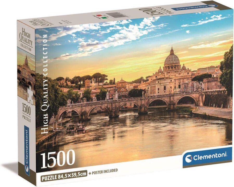 Clementoni Puzzel 1500 Stukjes Rome Compacte doos Puzzel Voor Volwassenen