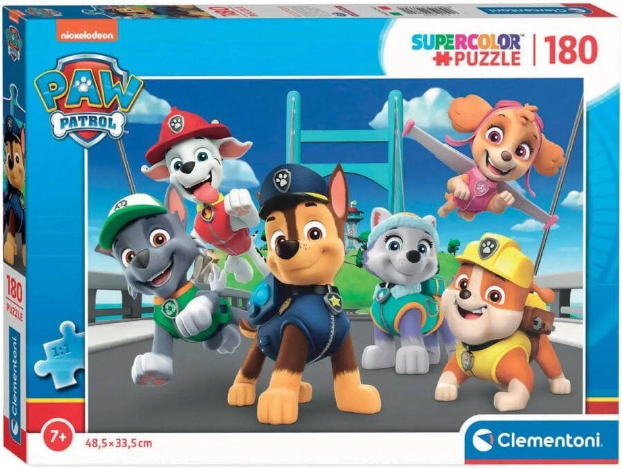 Clementoni Puzzel 180 Stukjes Paw Patrol Kinderpuzzels 7-9 jaar 29780