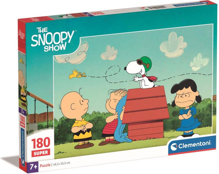 Clementoni Puzzel 180 Stukjes Peanuts Kinderpuzzels 7-9 jaar 29065