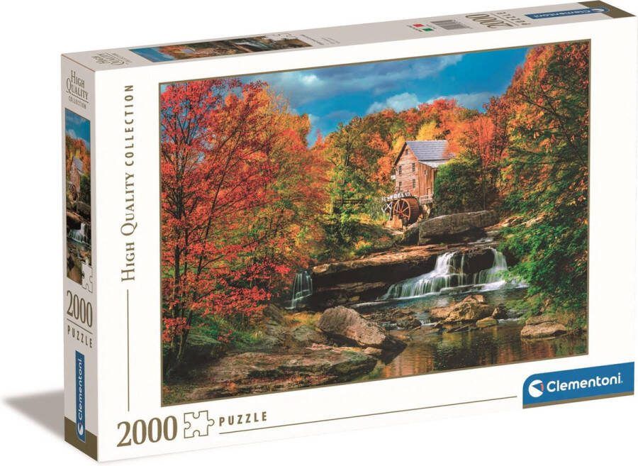 Clementoni Puzzel 2000 Stukjes High Quality Collection Glade Creek Grist Mill Puzzel Voor Volwassenen en Kinderen 14-99 jaar 32574