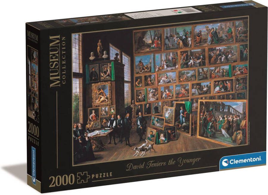 Clementoni Puzzel 2000 Stukjes High Quality Collection Museum Teniers Archduke Leopold Wilhelm Puzzel Voor Volwassenen en Kinderen 14-99 jaar 32576