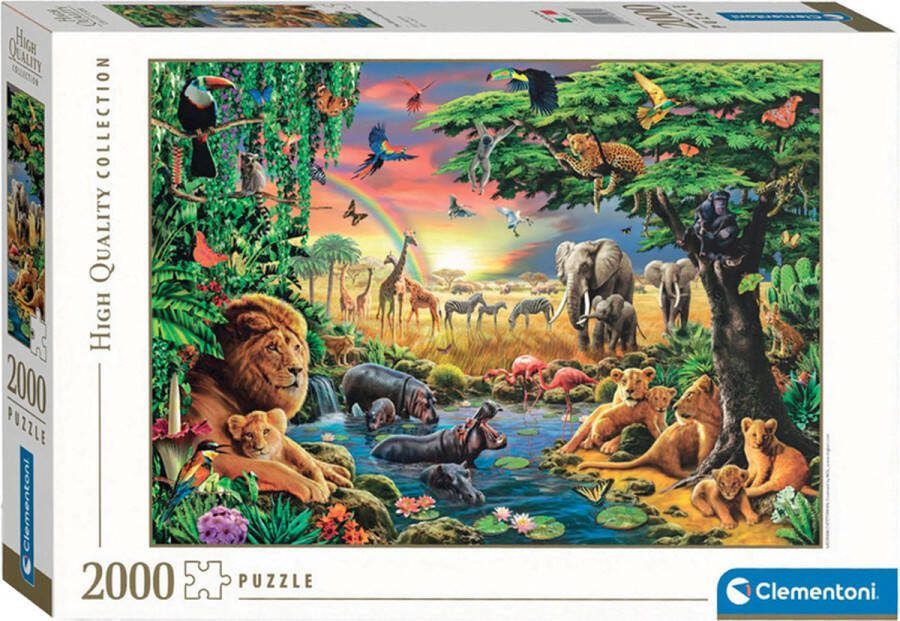 Clementoni Puzzel 2000 Stukjes Jungle High Quality Puzzel Voor Volwassenen