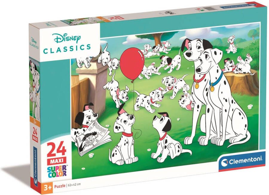 Clementoni Puzzel 24 Stukjes Maxi Disney Classics Kinderpuzzels 3-5 jaar 24245