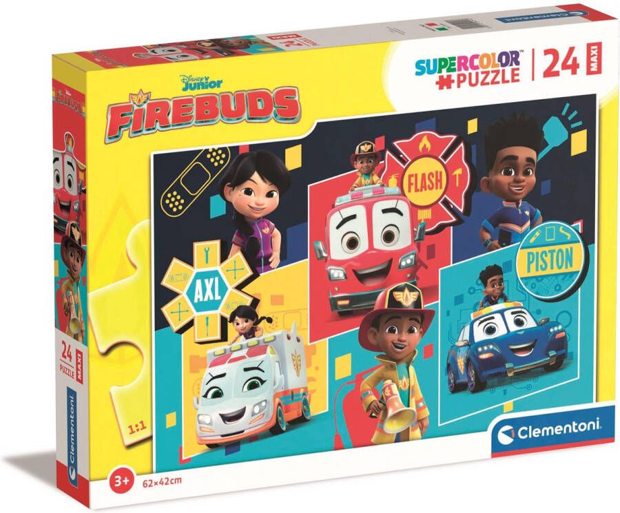 Clementoni Puzzel 24 Stukjes Maxi Firebuds Kinderpuzzels 3-5 jaar 24244