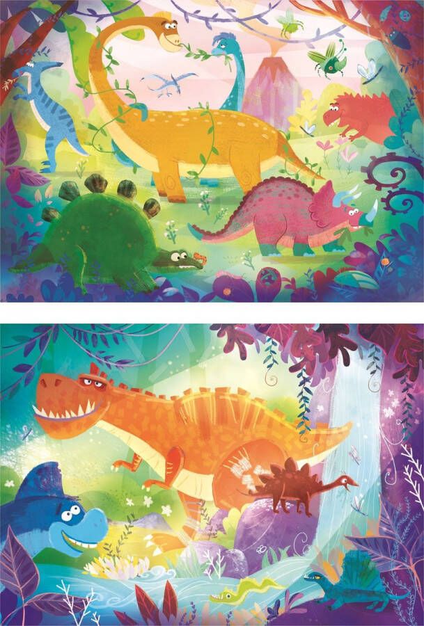Clementoni PUZZELS 2x20 stuks Dinosaurussen