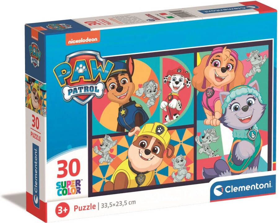 Clementoni Puzzel 30 Stukjes Paw Patrol Kinderpuzzels 3-5 jaar 20275