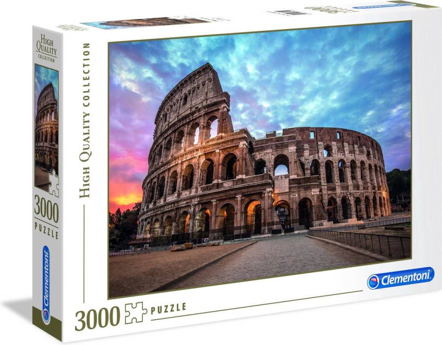 Clementoni Puzzel 3000 Stukjes High Quality Collection coliseum Sunrise Puzzel Voor Volwassenen en Kinderen 14-99 jaar 33548