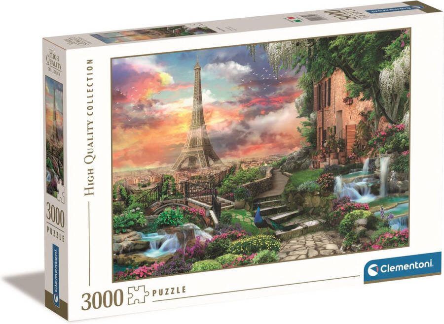 Clementoni Puzzel 3000 Stukjes High Quality Collection Paris Dream Puzzel Voor Volwassenen en Kinderen 14-99 jaar 33550