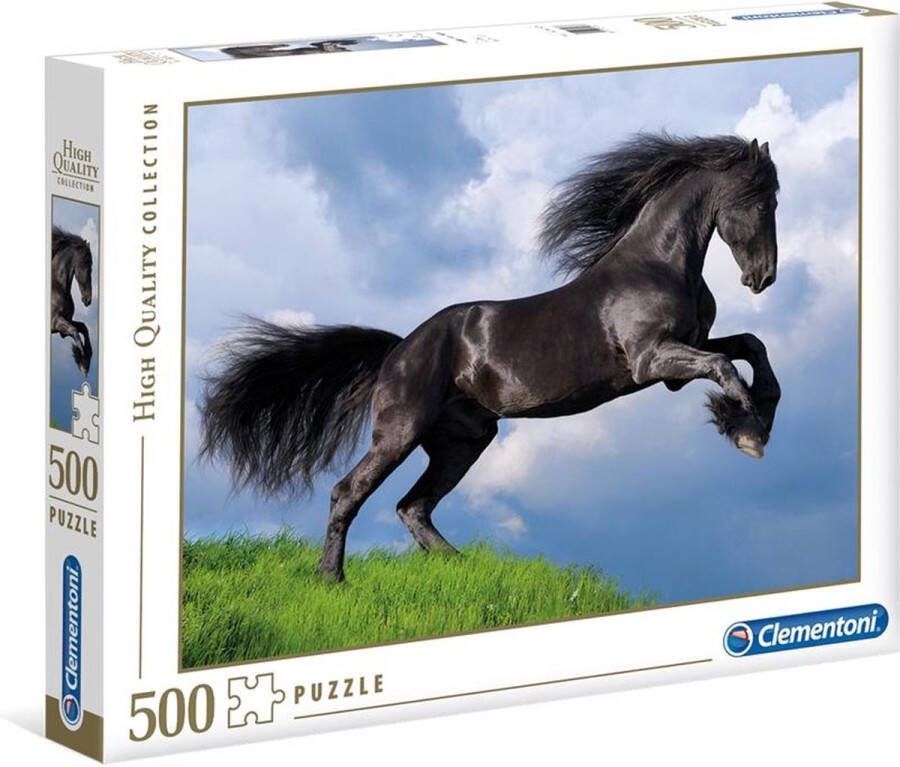 Clementoni Puzzel 500 Stukjes High Quality Collection Black Horse Puzzel Voor Volwassenen en Kinderen 14-99 jaar 35071