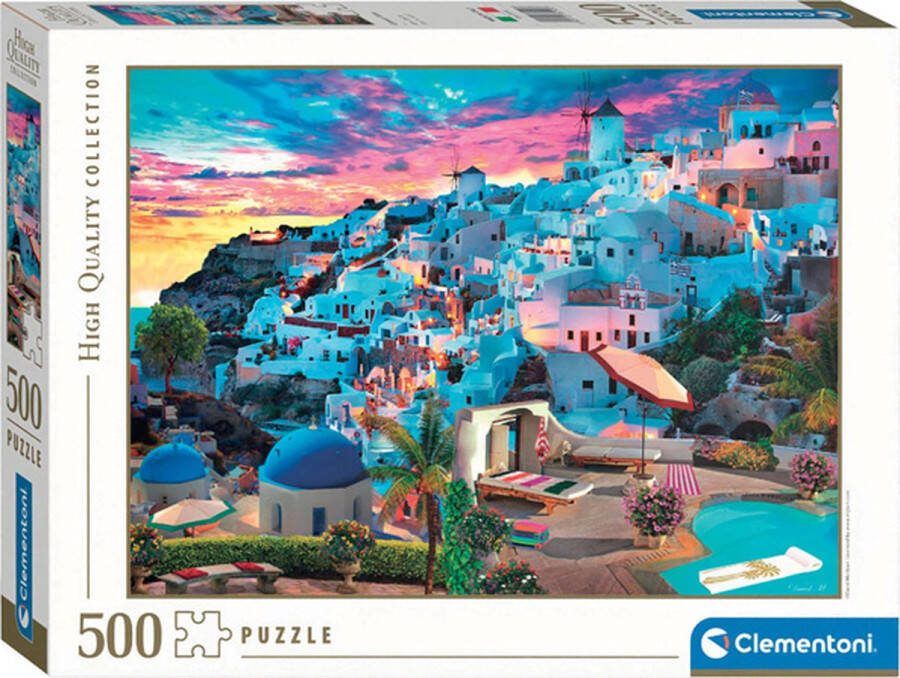 Clementoni Puzzel 500 Stukjes High Quality Collection Greece View Puzzel Voor Volwassenen en Kinderen 14-99 jaar 35149