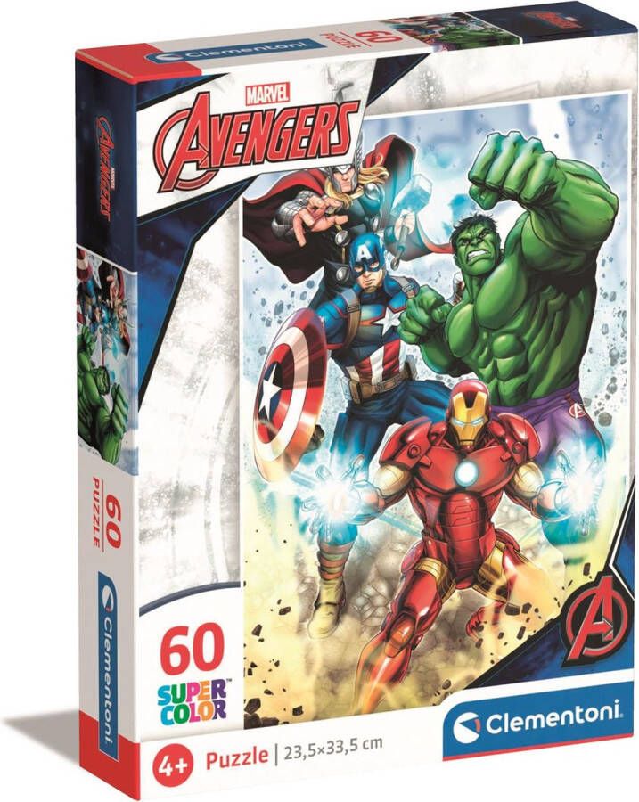 Clementoni Puzzel 60 Stukjes Avengers Kinderpuzzels 5-7 jaar 26193