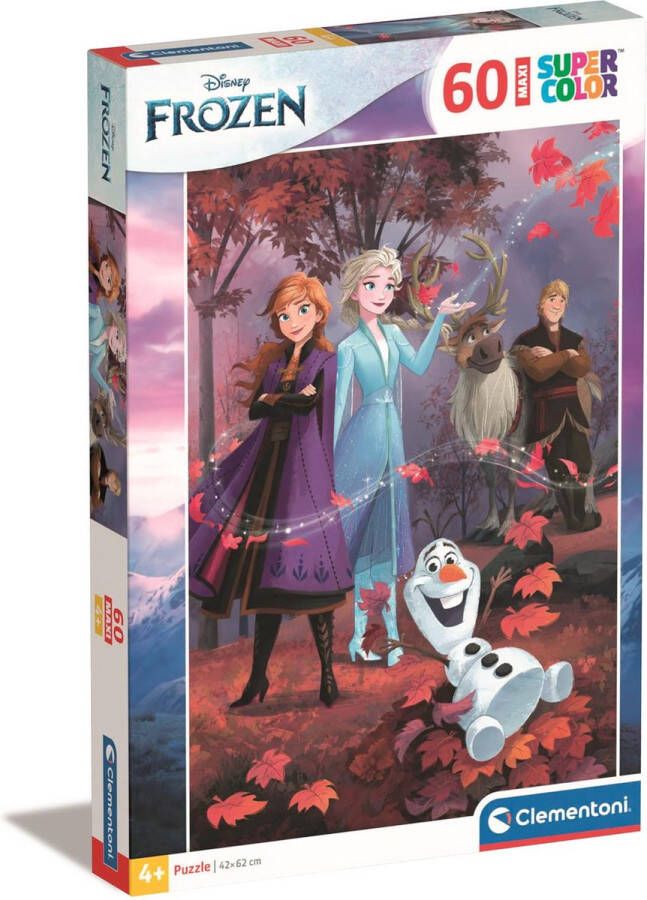 Clementoni Puzzel 60 Stukjes Maxi Frozen Kinderpuzzels 4-6 jaar 26474