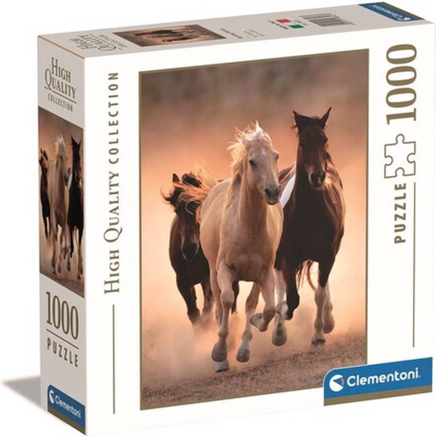 Clementoni PUZZEL WILDE PAARDEN 1000 STUKJES