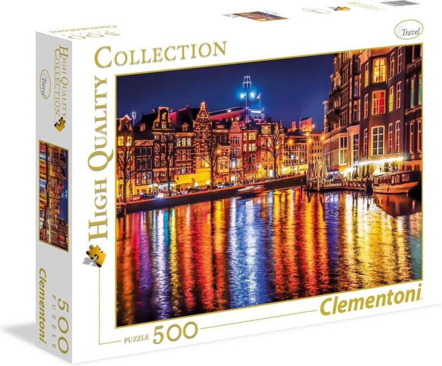Clementoni Puzzel 500 Stukjes High Quality Collection Amsterdam Puzzel Voor Volwassenen en Kinderen 14-99 jaar 35037