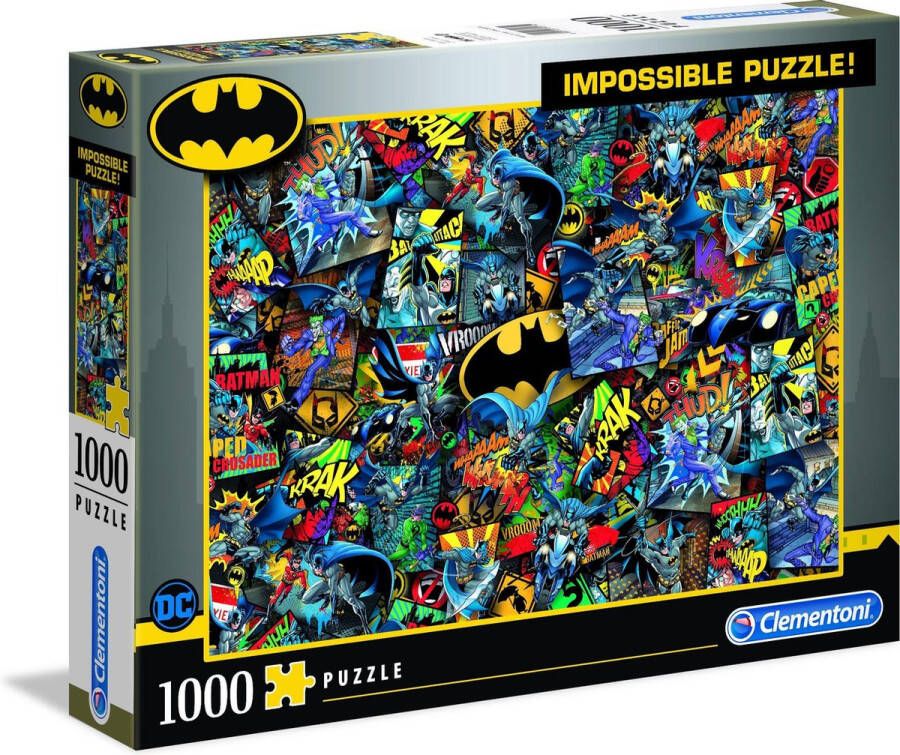 Clementoni Puzzel 1000 Stukjes Impossible Batman Puzzel Voor Volwassenen en Kinderen 14-99 jaar 39575