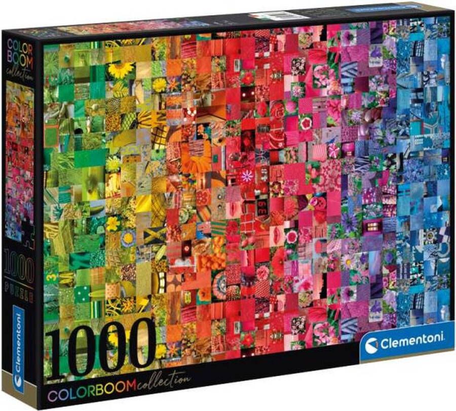 Clementoni Puzzel 1000 Stukjes Collage Colorboom Puzzel Voor Volwassenen en Kinderen 14-99 jaar 39595