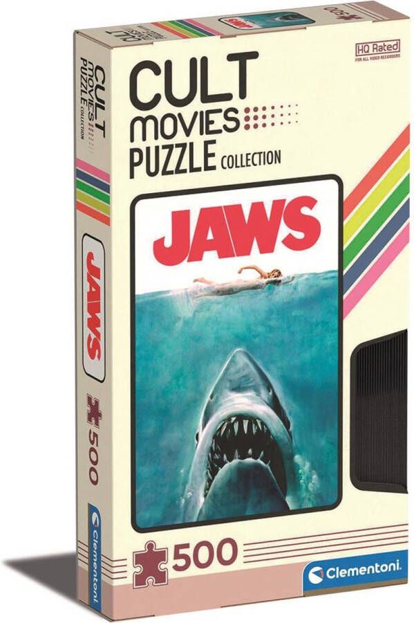 Clementoni Puzzels voor volwassenen Cult Movies Jaws Legpuzzel 500 Stukjes 14-99 jaar 35111