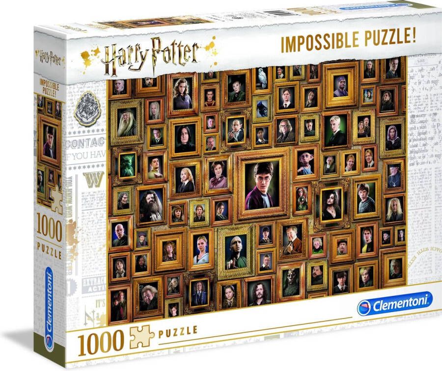 Clementoni Puzzel 1000 Stukjes Impossible Harry potter Puzzel Voor Volwassenen en Kinderen 14-99 jaar 61881