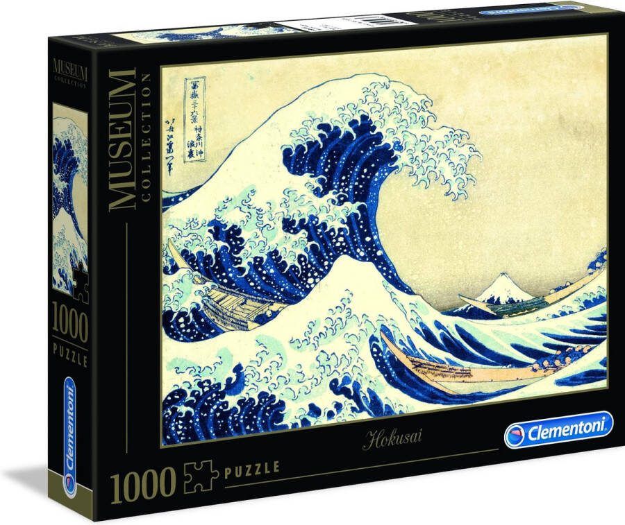 Clementoni Puzzels voor volwassenen Hokusa La Grande Onda Museum Puzzel 1000 Stukjes 14-99 jaar 39378