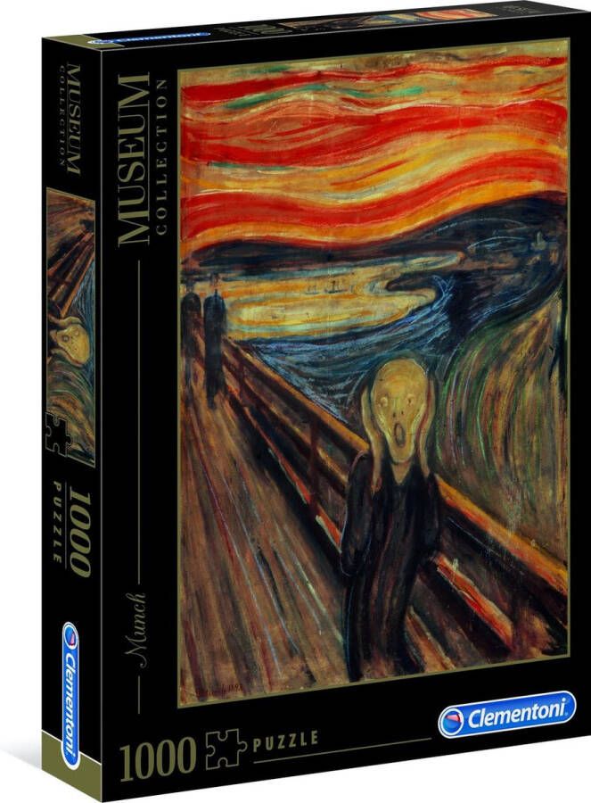 Clementoni Puzzels voor volwassenen Munch The Scream Museum Puzzel 1000 Stukjes 14-99 jaar 39377