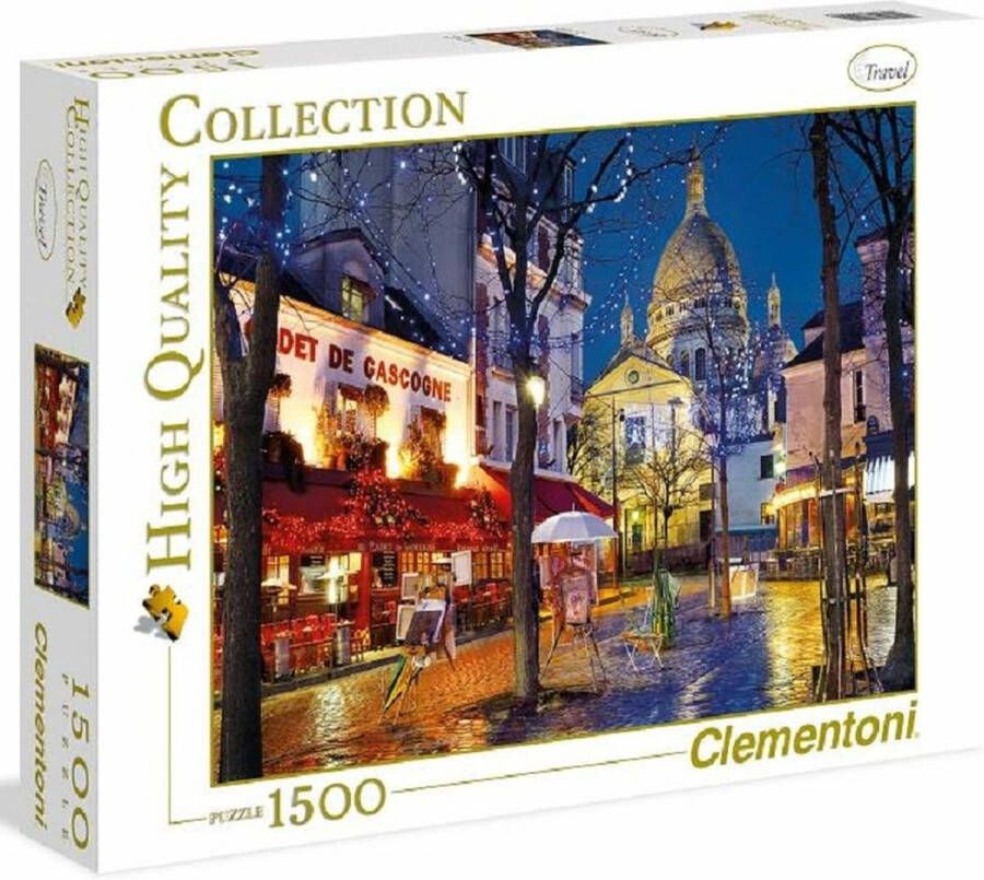 Clementoni Puzzels voor volwassenen Paris Montmartre High Quality Collection Puzzel 1500 Stukjes 14-99 jaar 31999