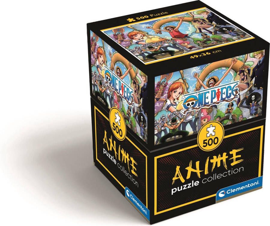 Clementoni Puzzel 500 Stukjes High Quality Collection Anime Cube One Piece Puzzel Voor Volwassenen en Kinderen 14-99 jaar 35136