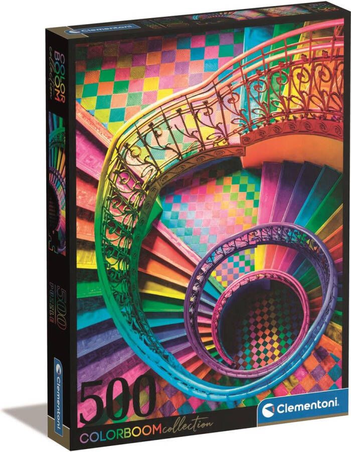 Clementoni Puzzel 500 Stukjes High Quality Collection Tbd Colorboom Stairs Puzzel Voor Volwassenen en Kinderen 14-99 jaar 35132