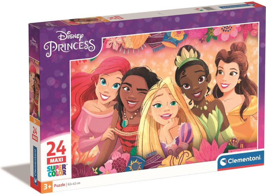 Clementoni Puzzel 24 Stukjes Maxi Disney Princess Kinderpuzzels 3-5 jaar 24241