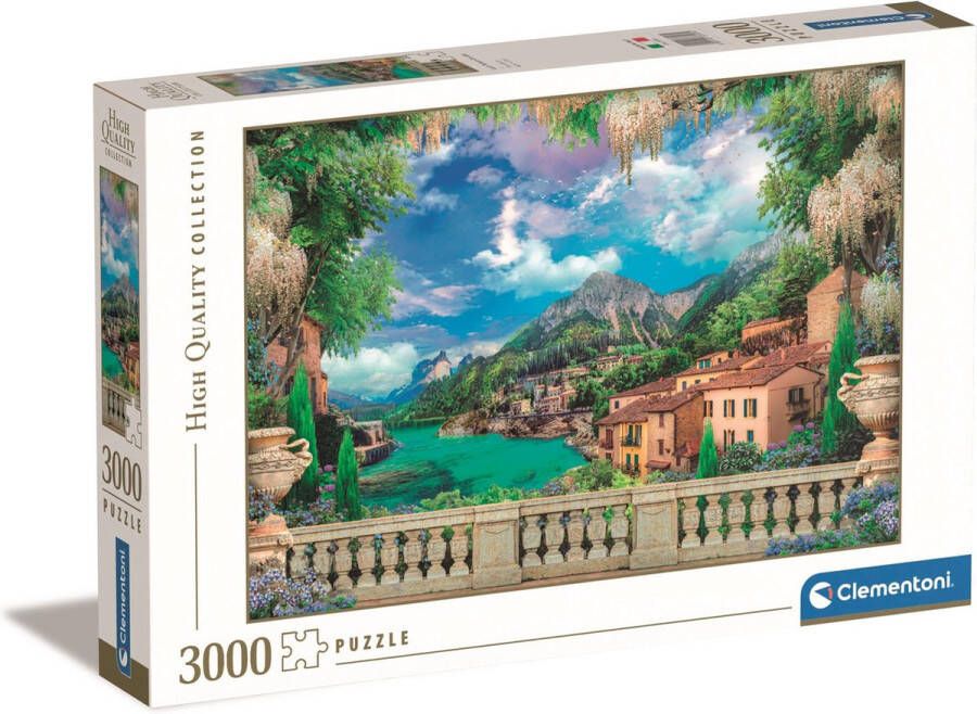 Clementoni Puzzel 3000 Stukjes High Quality Collection Lush Terrace On Lake Puzzel Voor Volwassenen en Kinderen 10-99 jaar 33553