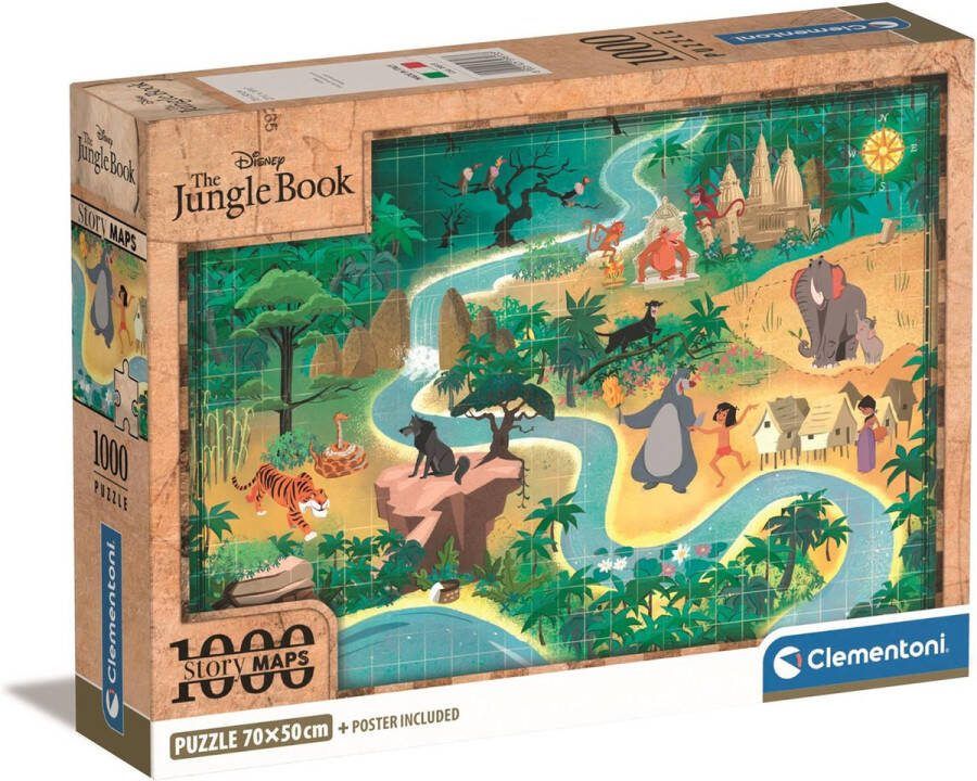 Clementoni PZL 1000 DISNEY STORY MAPS valutare IN jungle book