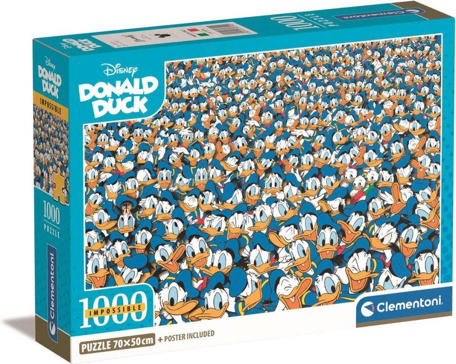Clementoni PZL 1000 IMPOSSIBLE DONALD DUCK COMPACT