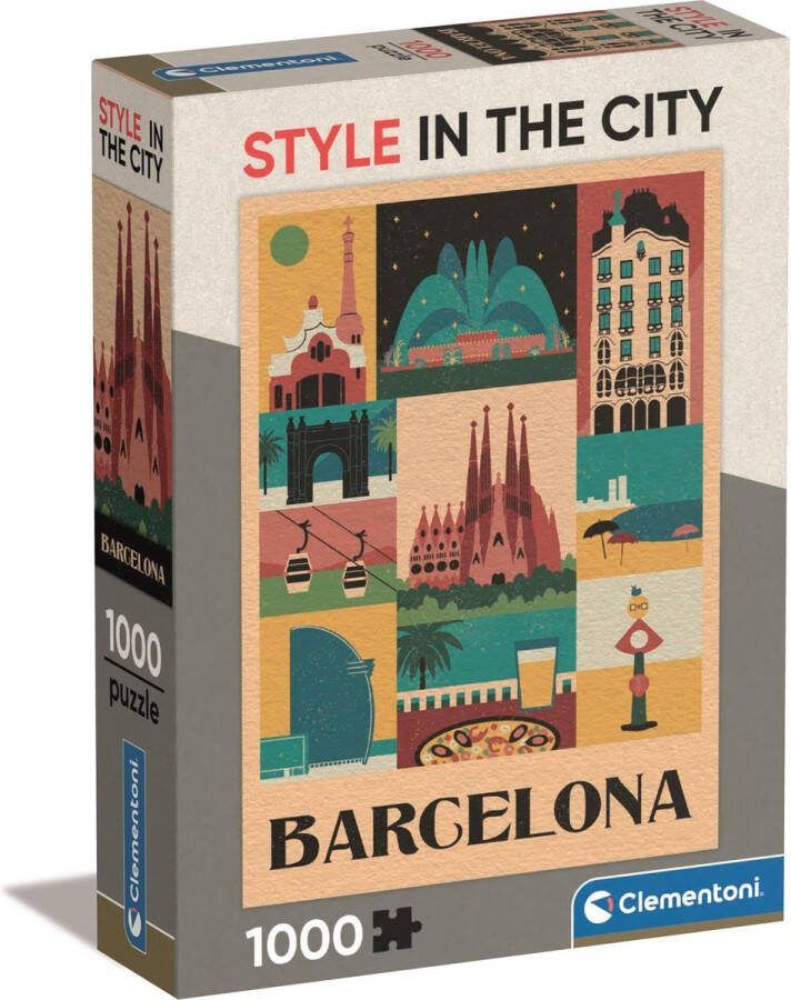 Clementoni PZL 1000 STYLE IN THE CITY BARCELONA COMPACT BOX- =2024=