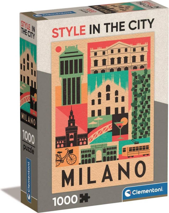 Clementoni PZL 1000 STYLE IN THE CITY MILANO COMPACT BOX- =2024=