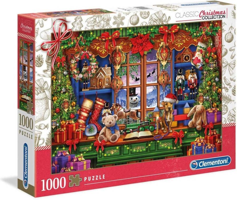 Clementoni Classic Christmas Collection Puzzel 1000 stukjes Volwassenen Legpuzzel Speelgoedwinkel