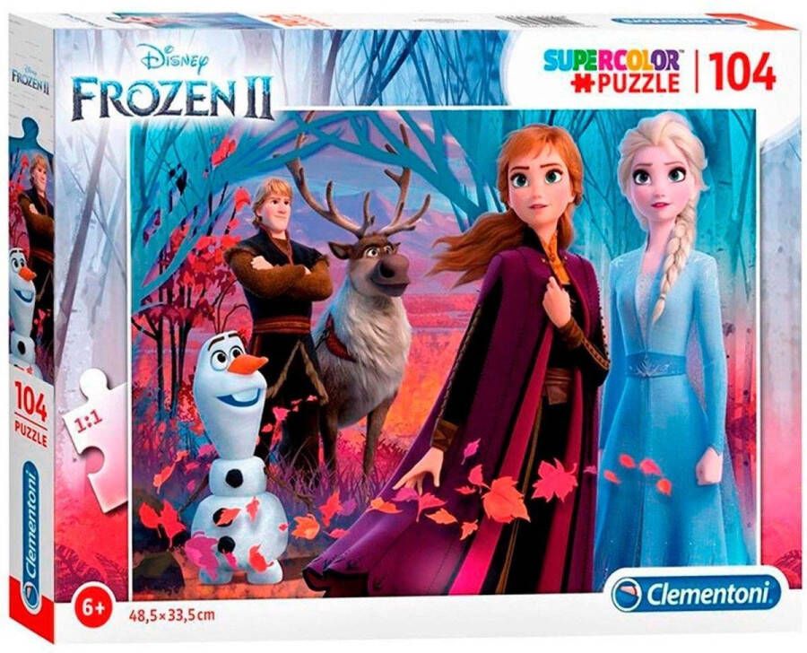 Clementoni Puzzel 104 Stukjes Brilliant Frozen 2 Kinderpuzzels 6-8 jaar 20161