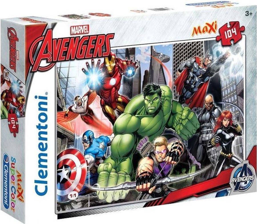 Clementoni supercolor maxi legpuzzel Avengers 104 stukjes