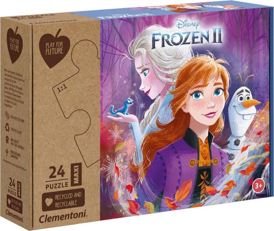 Clementoni Puzzel 24 Stukjes Maxi Frozen 2 Kinderpuzzels 3-5 jaar Play For Future