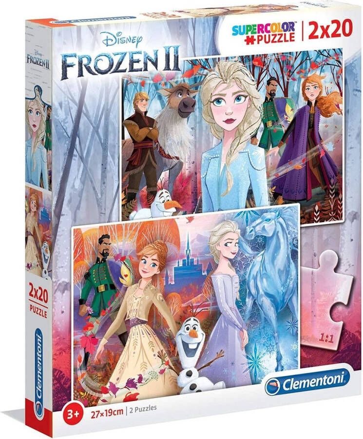 Clementoni Puzzel 2X20 Stukjes Frozen 2 Kinderpuzzels 4-6 jaar 24759
