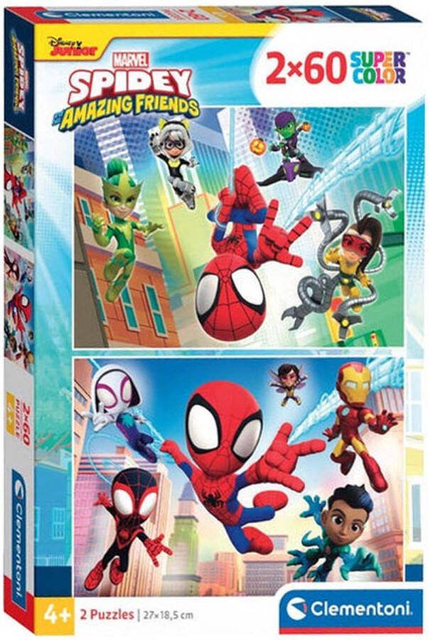 Clementoni PZL 2X60 SPIDEY AND HIS AMAZING FRIENDS =2023==BLOCCO LICENZA=