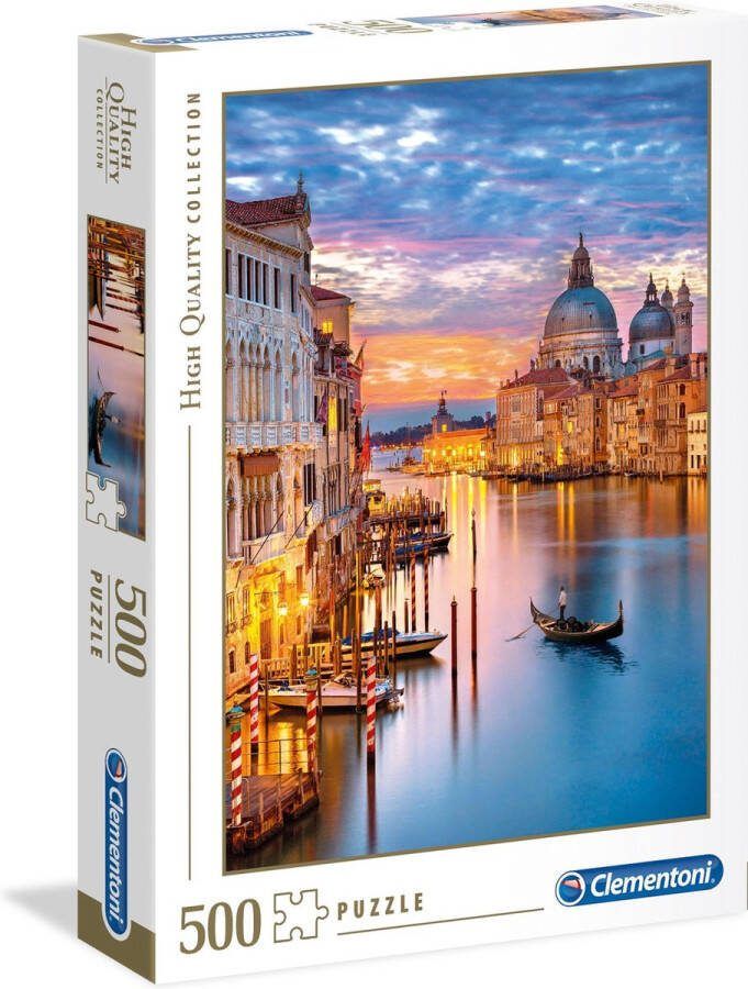 Clementoni Legpuzzel High Quality Puzzel Collectie Lighting Venice 500 Stukjes puzzel volwassenen