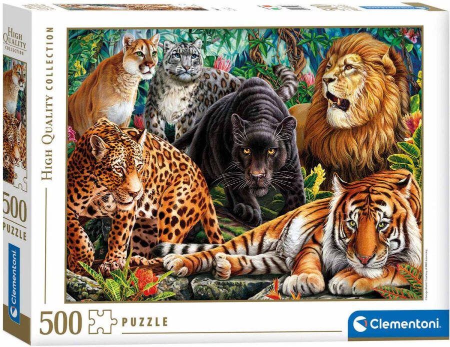 Clementoni High Quality Collection 35126 puzzel Blokpuzzel 500 stuk(s) Dieren