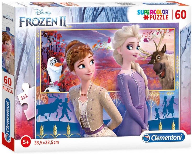 Clementoni Puzzel 60 Stukjes Frozen 2 Kinderpuzzels 5-7 jaar 26056