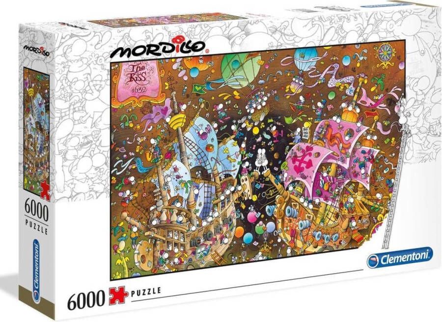 Clementoni Legpuzzel Mordillo Puzzel Collectie The Kiss 6000 stukjes Puzzels volwassenen