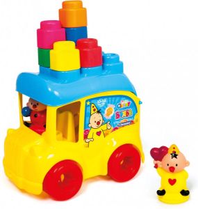 Clementoni Soft Clemmy Bumba Schoolbus Bumba Speelgoed Stapelblokken Baby Blokken 1-3 Jaar