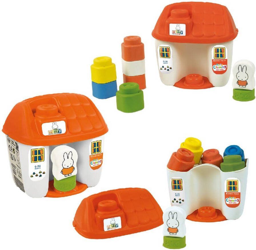 Clementoni Soft Clemmy Nijntje Huisje Nijntje Speelgoed Stapelblokken Baby Blokken Vanaf 6 maanden