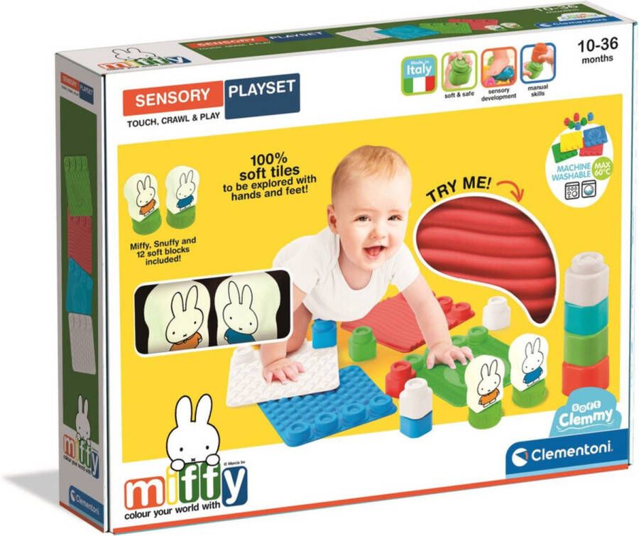 Clementoni Soft Clemmy Nijntje Sensory Mat Baby Speelmat Interactief Speelgoed Vanaf 10 maanden