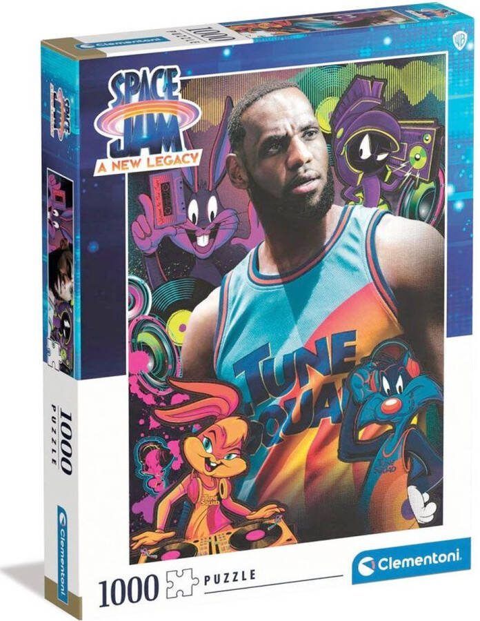 Clementoni Space Jam 2 Contourpuzzel 1000 stuk(s) Kunst
