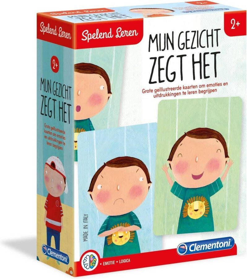 Clementoni Spelend Leren Ik Zeg Het Met Mijn Gezicht Educatief spel