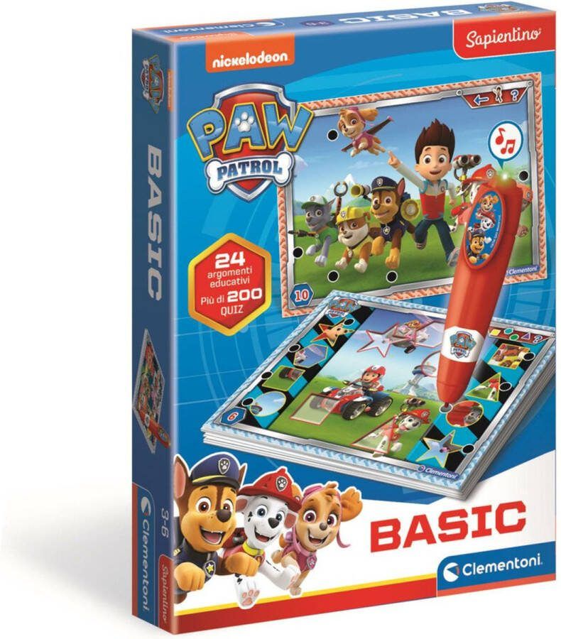 Clementoni Spelend Leren Interactieve Pen Paw Patrol Meer dan 200 Educatieve Quizzen Educatief Speelgoed 3-6 Jaar