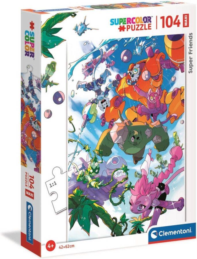 Clementoni Super Friends! Maxi Puzzel 104 Stukjes 1 Stuk